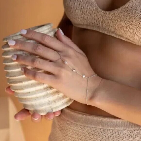 14K Gold Filled Bohemian Chain Bracelet - Picture 2 of 5